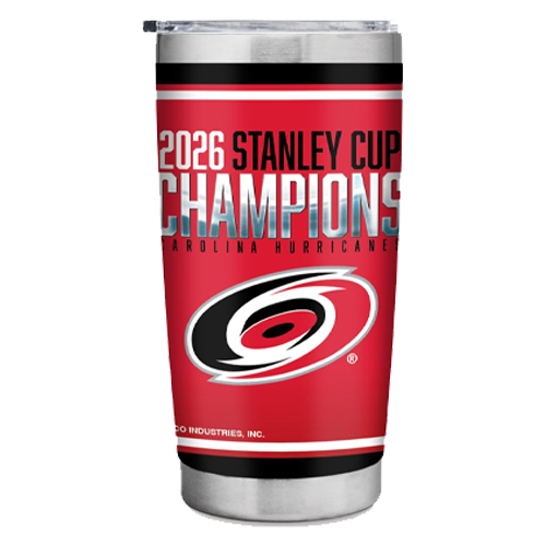 Carolina Hurricanes 2026 Stanley Cup Champions 20 ounce Stainless Steel Tumbler with Lid