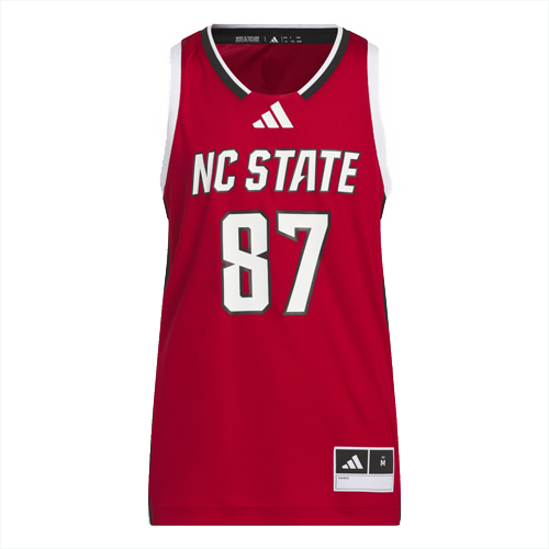 NC State Wolfpack Adidas Red Youth Basketball Swingman #87 Jersey