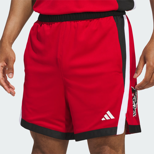 NC State Wolfpack adidas Red Swingman Wolfhead Shorts