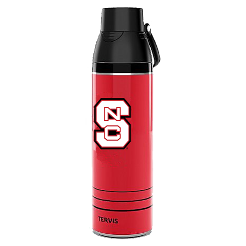 NC State Wolfpack 26 oz Red Double Logo Stainless Steel Tervis Tumbler Water Bottle