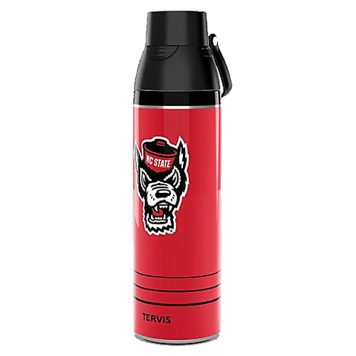 NC State Wolfpack 26 oz Red Double Logo Stainless Steel Tervis Tumbler Water Bottle