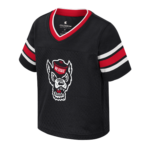 NC State Wolfpack Toddler Black Wolfhead Jersey
