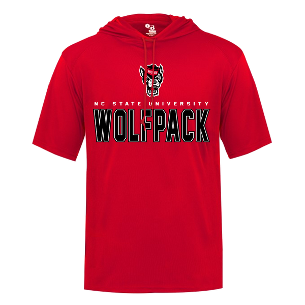 NC State Wolfpack Red Ventura Lightweight Short Sleeve Jersey Hoodie