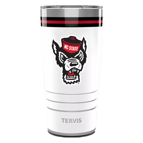 NC State Wolfpack Stainless Steel Arctic Wolfhead Tumbler w/ Slider Lid