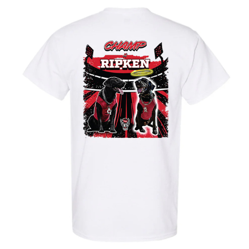 NC State Wolfpack White Champ x Ripken Legacy T-Shirt