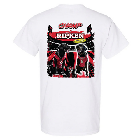 NC State Wolfpack White Champ x Ripken Legacy T-Shirt