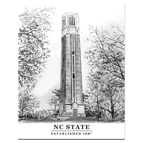 NC State Wolfpack 10-pack Belltower Boxed Note Cards