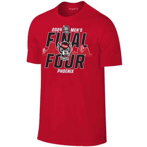 NC State Wolfpack 2024 Men's Basketball Final Four Red Youth T-Shirt