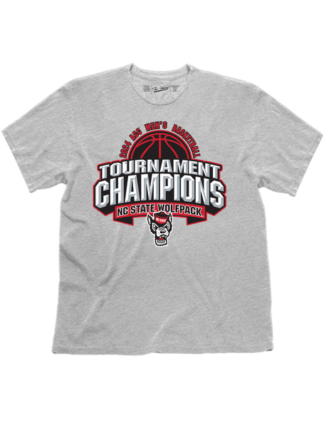 NC State Wolfpack ACC 2024 Basketball Champions Sports Grey Youth T-Shirt