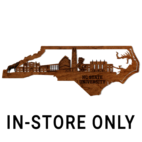 NC State Wolfpack Lazer Edge University Skyline Large Cherry