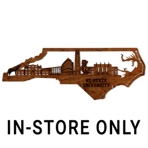 NC State Wolfpack Lazer Edge University Skyline Large Cherry