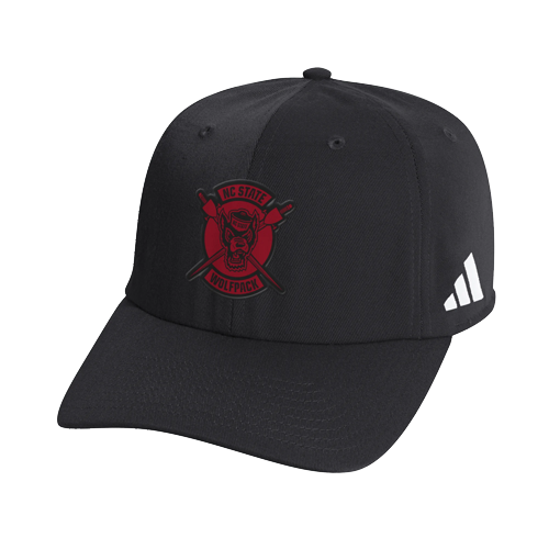 NC State Wolfpack adidas Grey and Black Wolfpack Warrior Adjustable Hat