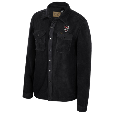 NC State Wolfpack Wrangler Polar Snap Up Wolfhead Jacket