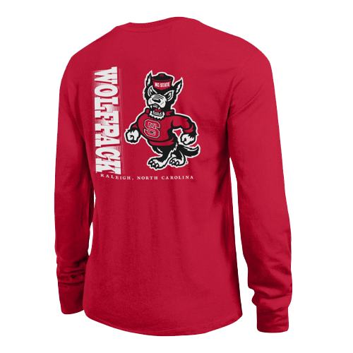 NC State Wolfpack Women's Red Long Sleeve T-Shirt