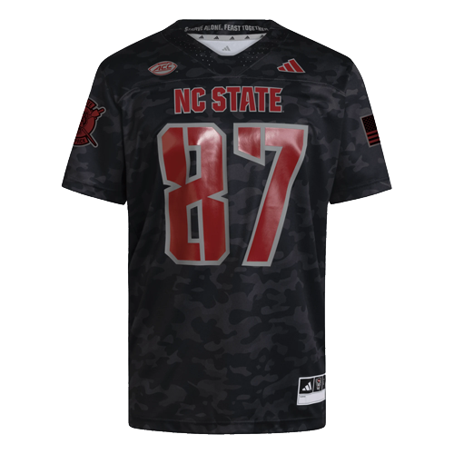 NC State Wolfpack Adidas Wolfpack Warriors Black Camo Football Jersey