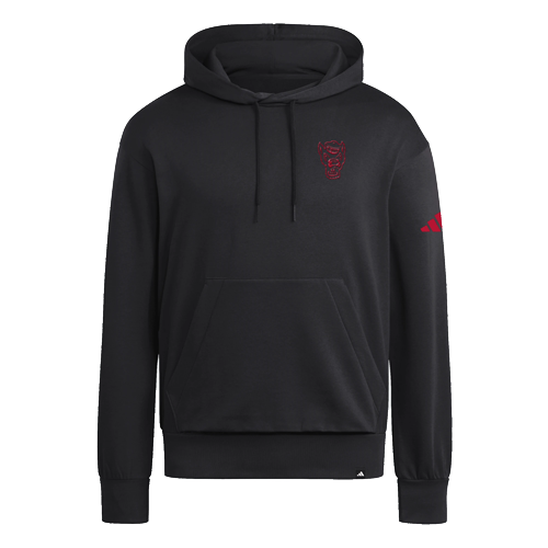 NC State Wolfpack adidas Wolfpack Warriors Black Hooded Sweatshirt