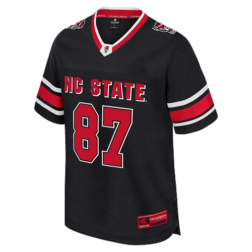 NC State Wolfpack Youth Black #87 Football Jersey