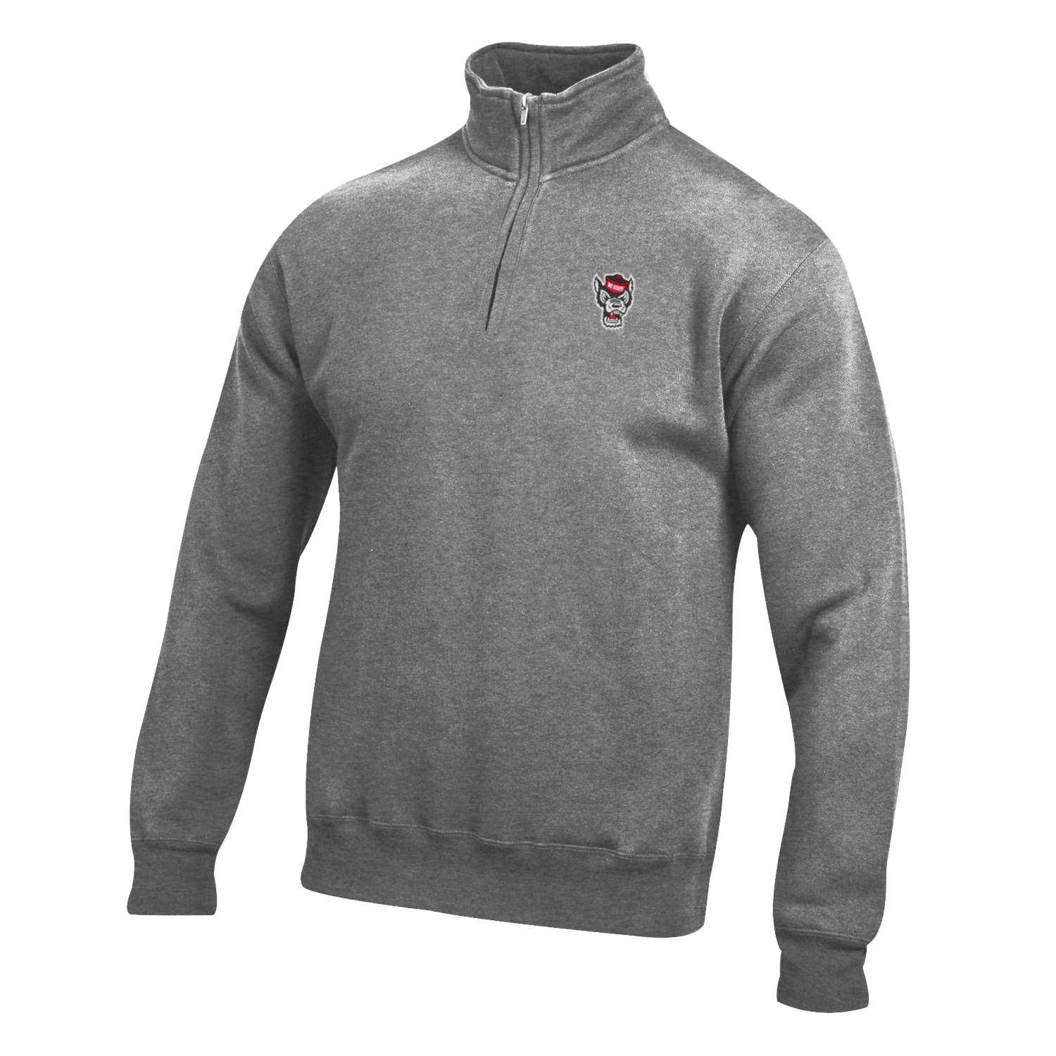 NC State Wolfpack Granite Heather Big Cotton 1/4 Zip Jacket