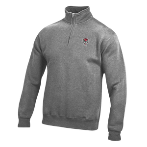 NC State Wolfpack Granite Heather Big Cotton 1/4 Zip Jacket