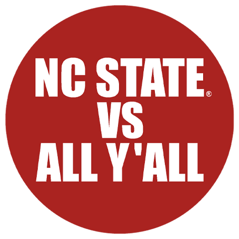 NC State Wolfpack 'NC State vs. All Y'all' Button