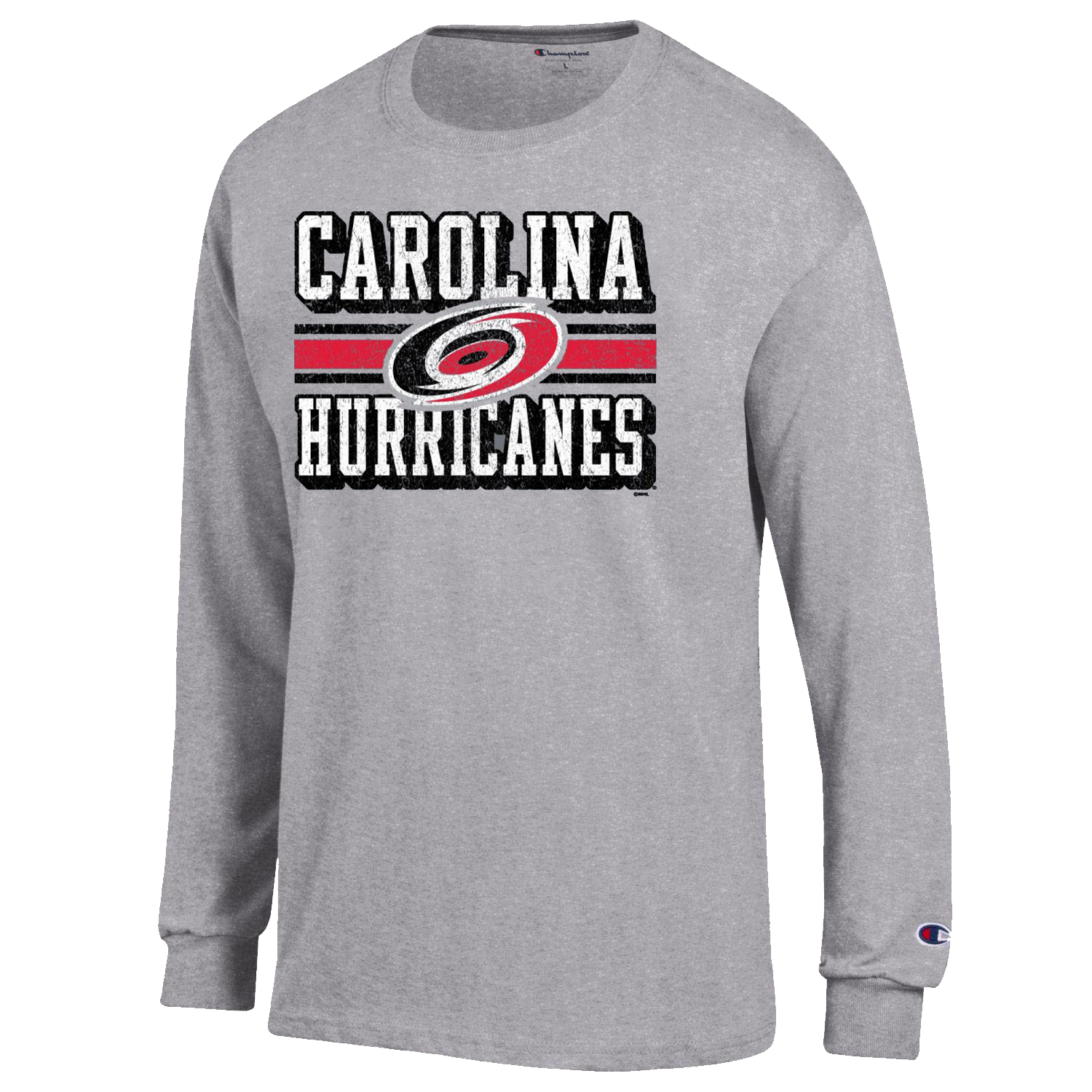 Carolina Hurricanes Youth Grey Long Sleeve T-Shirt