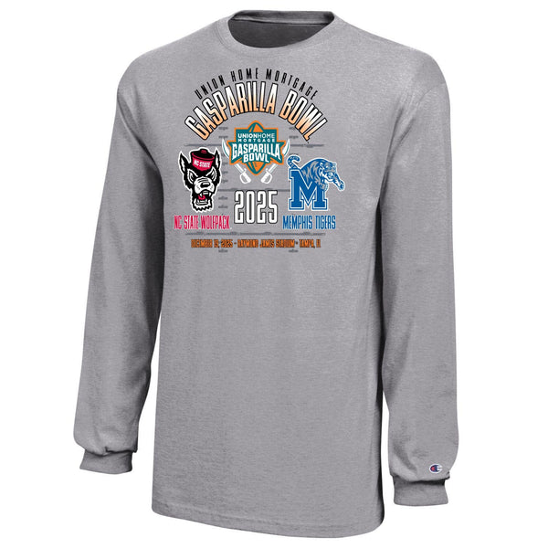 NC State Wolfpack Oxford 2025 Union Home Mortgage Gasparilla Bowl Long Sleeve T-Shirt