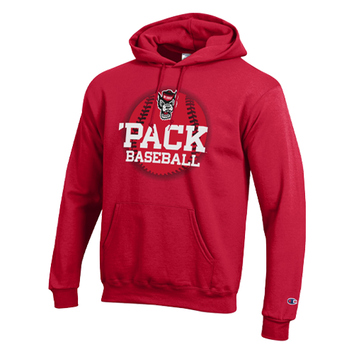 NC State Wolfpack Champion Red 'Pack Baseball Hooded Sweatshirt