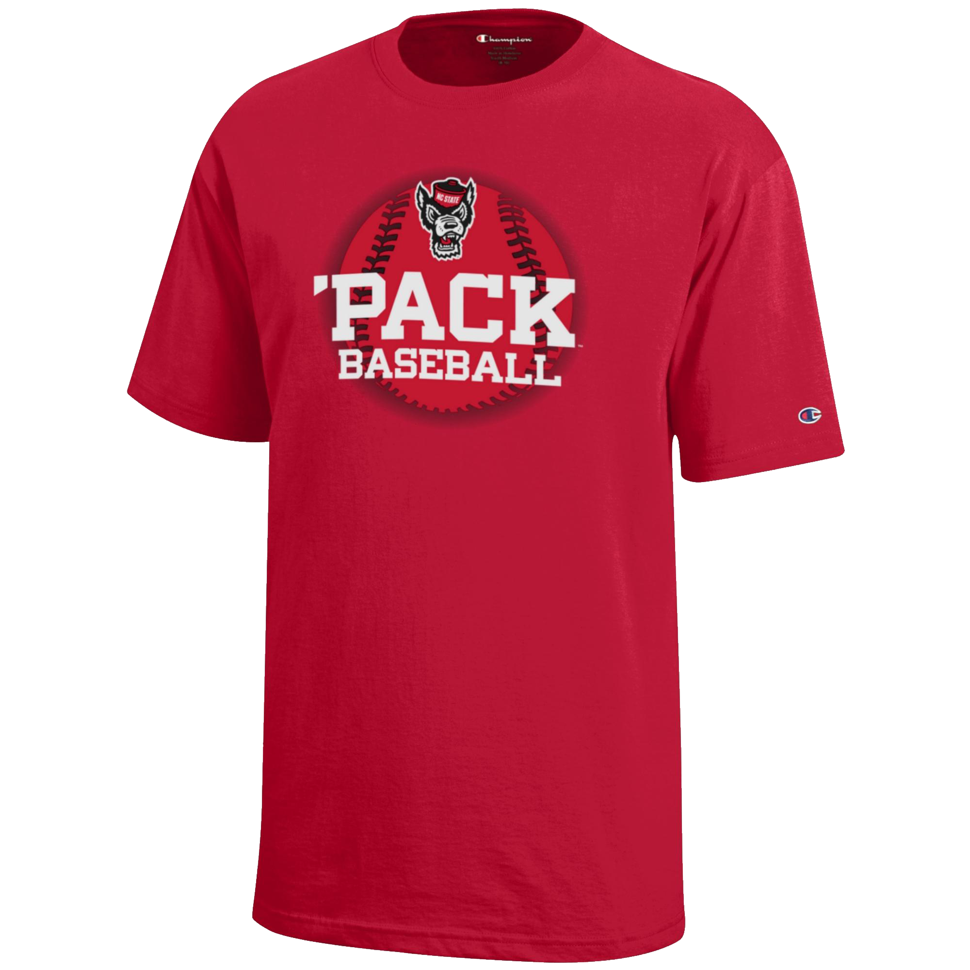 NC State Wolfpack Champion Red 'Pack Baseball T-Shirt