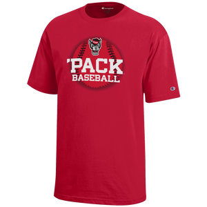 NC State Wolfpack Champion Red 'Pack Baseball T-Shirt