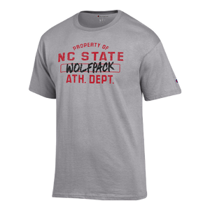 NC State Wolfpack Champion Grey Athletic Dept. T-shirt