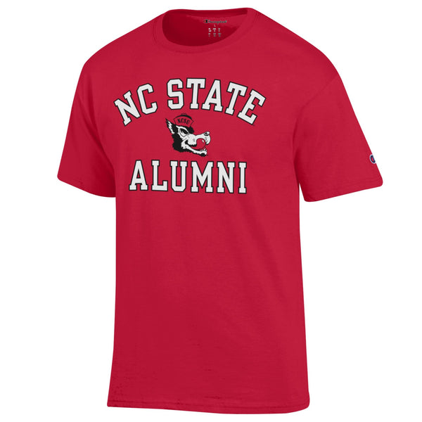 NC State Wolfpack Champion Red Slobbering Wolf Alumni T-Shirt