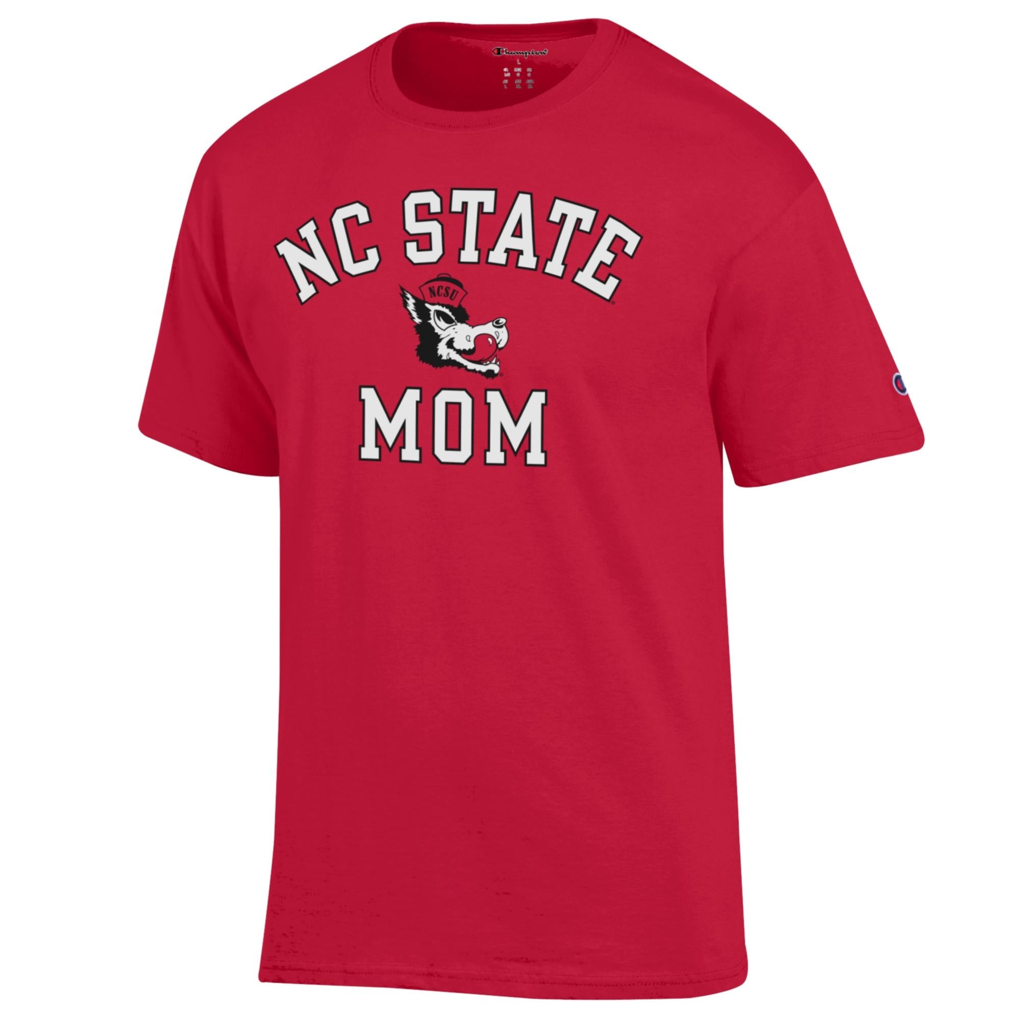 NC State Wolfpack Champion Red Slobbering Wolf Mom T-Shirt
