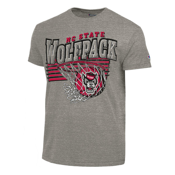 NC State Wolfpack Champion Wavy Arch Basketball T-Shirt