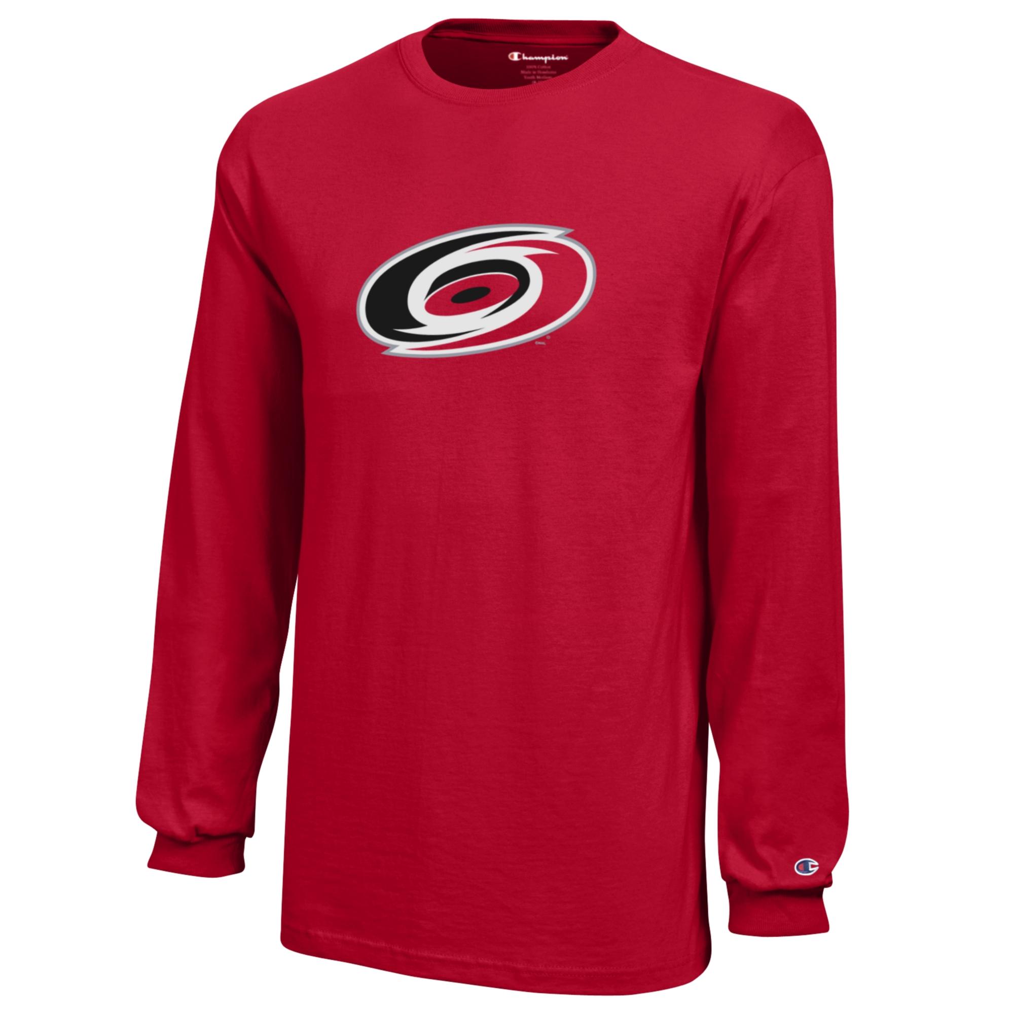 Carolina Hurricanes Youth Red Long Sleeve T-Shirt