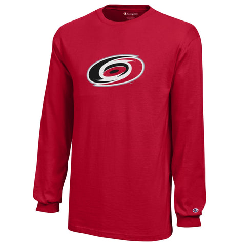 Carolina Hurricanes Youth Red Long Sleeve T-Shirt