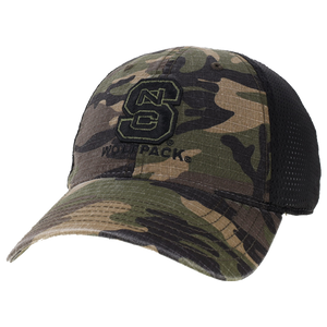NC State Wolfpack Tacticool Army Camo Mesh Adjustable Hat