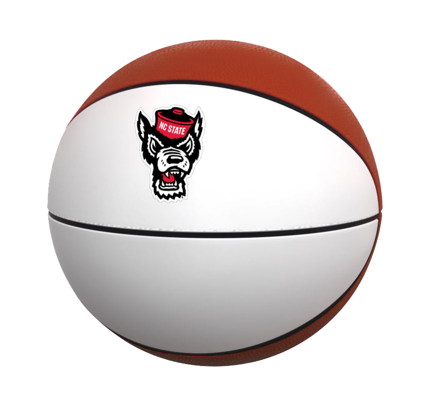 NC State Wolfpack Wolfhead Logo Full Size Autograph Basketball