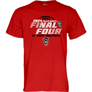 NC State Wolfpack Blue84 2024 Men's Basketball Final Four Red T-Shirt