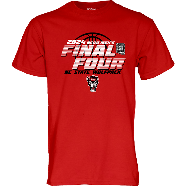 NC State Wolfpack Blue84 2024 Men's Basketball Final Four Red T-Shirt