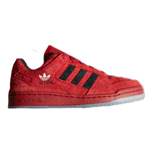 NC State Wolfpack adidas Red Forum Low CL Shoes