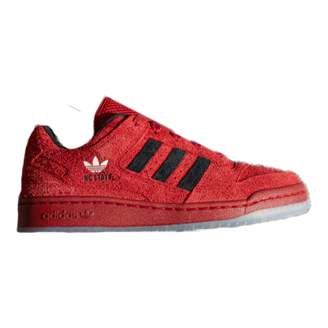 NC State Wolfpack adidas Red Forum Low CL Shoes