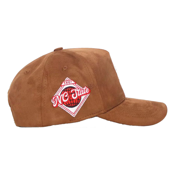 NC State Wolfpack Brown Suede Wolfhead Heritage Hat