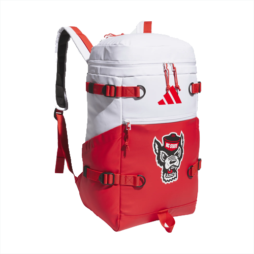 NC State Wolfpack Adidas Red and White Vista Backpack