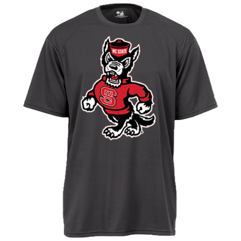 NC State Wolfpack Youth Grey Strutting Wolf Performance T-Shirt