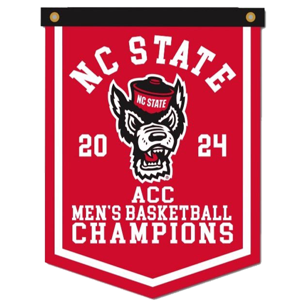 NC State Wolfpack 2024 18"x24" ACC Men's Tournament Champions Banner