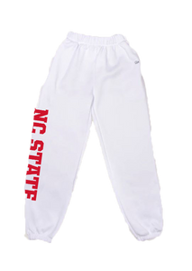 White basic sweatpants clearance