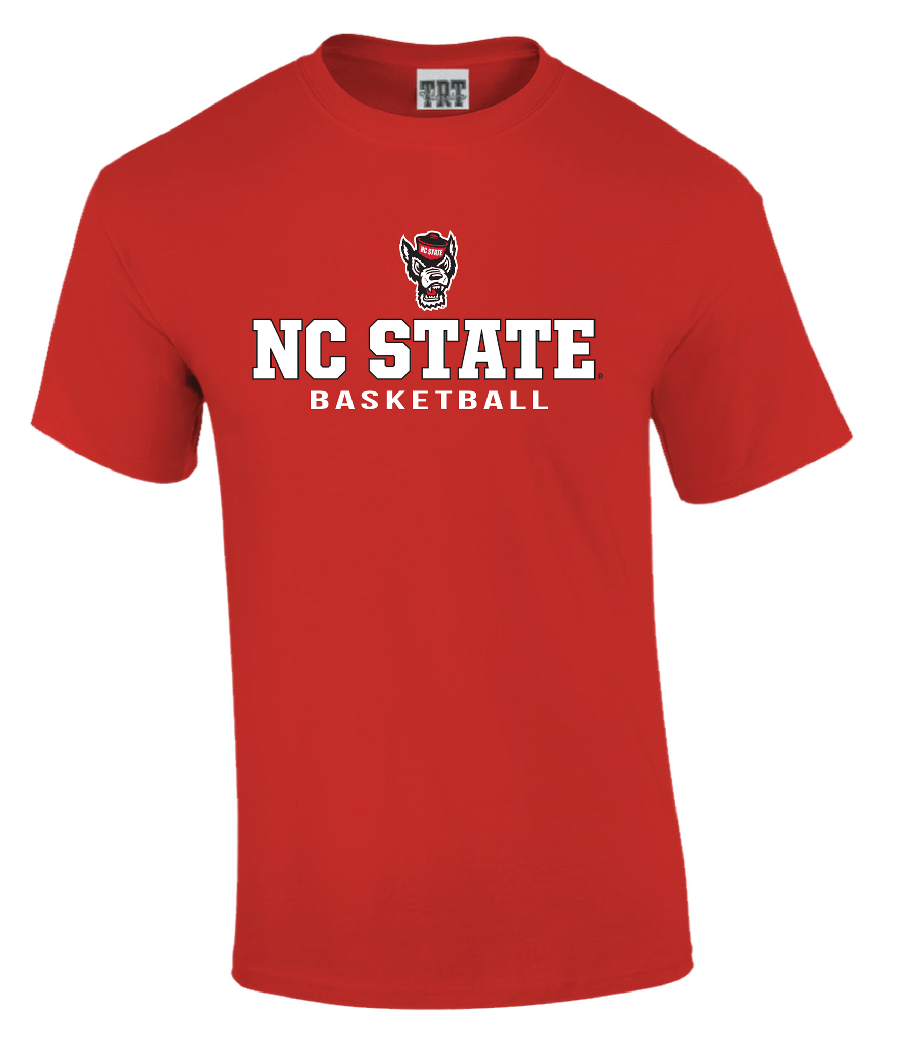 NC State Wolfpack Red Wolfhead Basketball T-Shirt