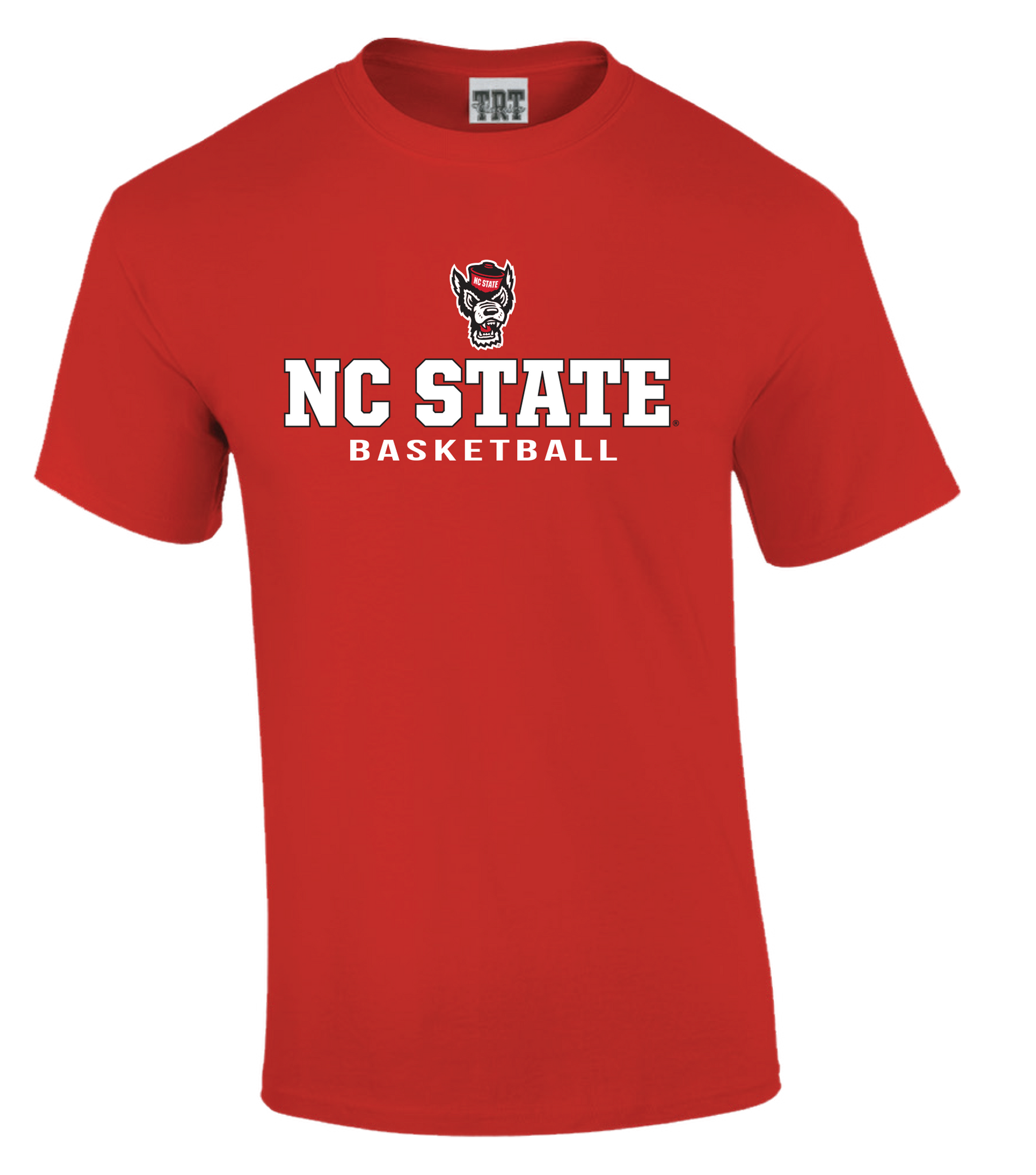 NC State Wolfpack TRT Youth Red Wolfhead Basketball T-Shirt