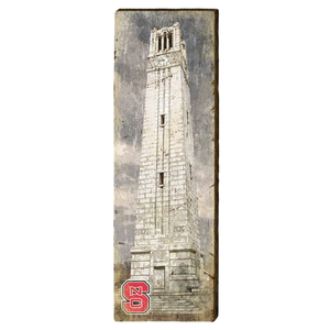 NC State Wolfpack Bell Tower Mill Wood Art