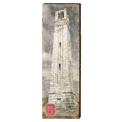 NC State Wolfpack Bell Tower Mill Wood Art